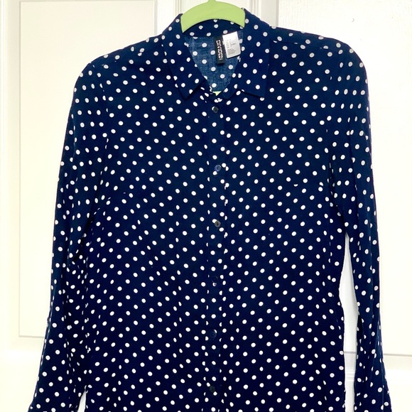 Blue polka dot shirt - Picture 1 of 3
